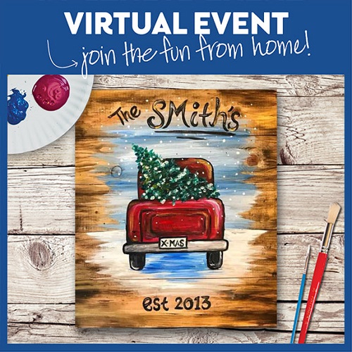 Little Red Truck Wood Pallet - Live Virtual Event or Watch Recording Later